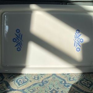 Corrningware  serving tray “blue cornflower”